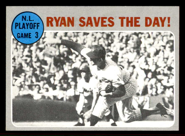 1970 Topps Baseball #197 N.L. Play Offs Game 3 Nolan Ryan NR-MT 556903