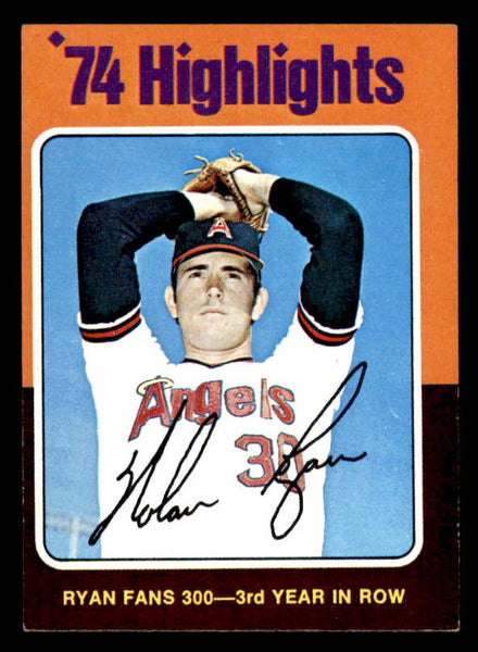1975 Topps Mini Baseball #005 Nolan Ryan HL Angels EX-MT 556954