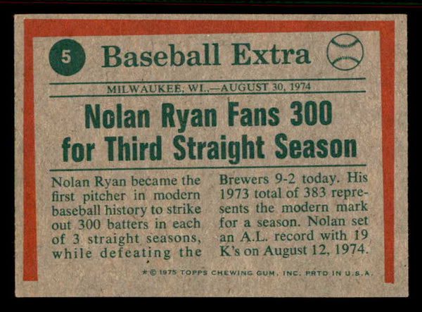 1975 Topps Mini Baseball #005 Nolan Ryan HL Angels EX-MT 556954