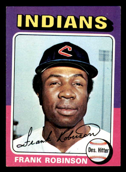 1975 Topps Mini Baseball #580 Frank Robinson Indians EX-MT 556955