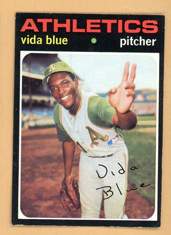 1971 Topps Baseball #544 Vida Blue A's EX-MT 556971