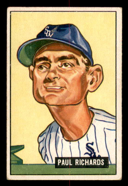 1951 Bowman Baseball #195 Paul Richards White Sox EX-MT 556983