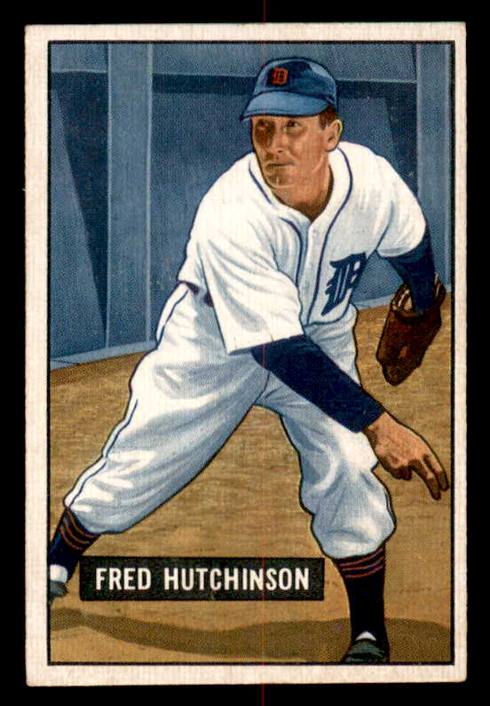 1951 Bowman Baseball #141 Fred Hutchinson Tigers EX-MT 556988