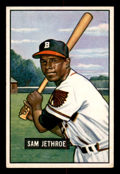 1951 Bowman Baseball #242 Sam Jethroe Braves EX-MT 556991