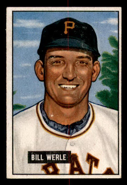 1951 Bowman Baseball #064 Bill Werle Pirates EX-MT 557002