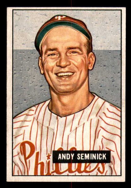 1951 Bowman Baseball #051 Andy Seminick Phillies EX-MT 557006