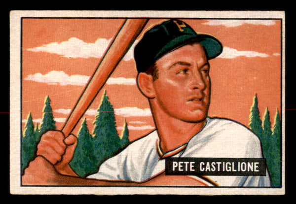 1951 Bowman Baseball #017 Pete Castiglione Pirates EX-MT 557008