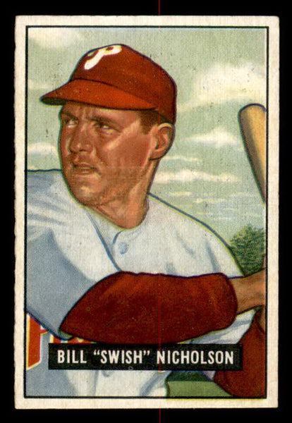 1951 Bowman Baseball #113 Bill Nicholson Phillies EX-MT 557011