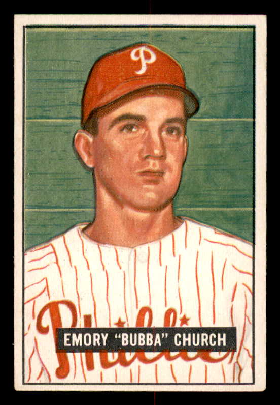 1951 Bowman Baseball #149 Bubba Church Phillies EX-MT 557024
