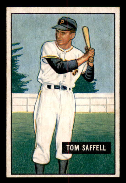1951 Bowman Baseball #130 Tom Saffell Pirates EX-MT 557026