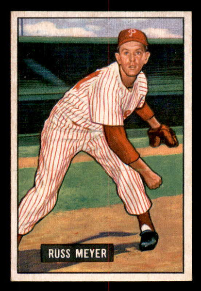 1951 Bowman Baseball #075 Russ Meyer Phillies EX-MT 557029