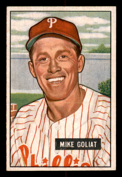 1951 Bowman Baseball #077 Mike Goliat Phillies EX-MT 557031