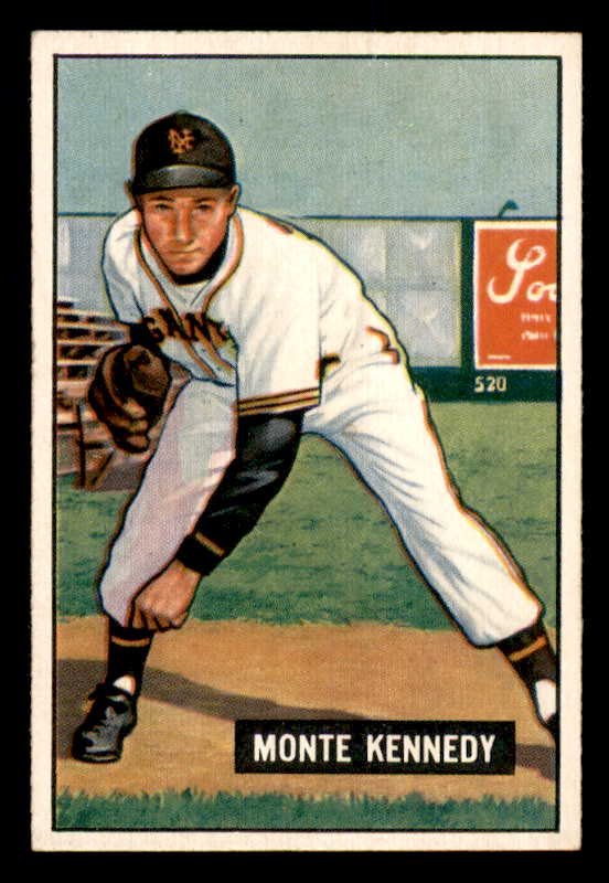1951 Bowman Baseball #163 Monte Kennedy Giants EX-MT 557041
