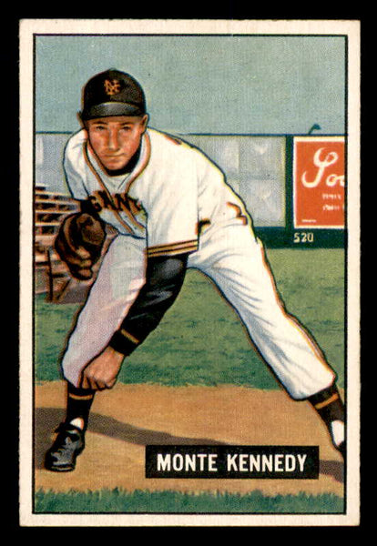 1951 Bowman Baseball #163 Monte Kennedy Giants EX-MT 557041