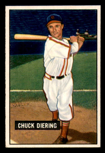 1951 Bowman Baseball #158 Chuck Diering Cardinals EX-MT 557043