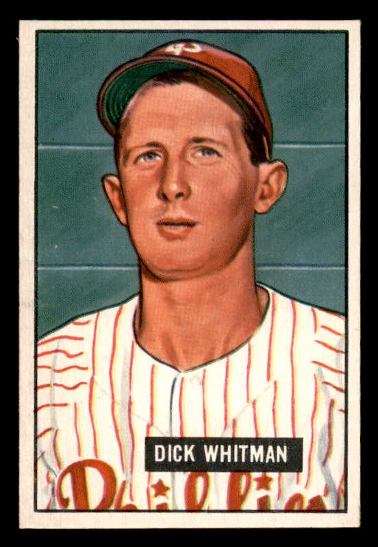 1951 Bowman Baseball #221 Dick Whitman Phillies EX-MT 557049