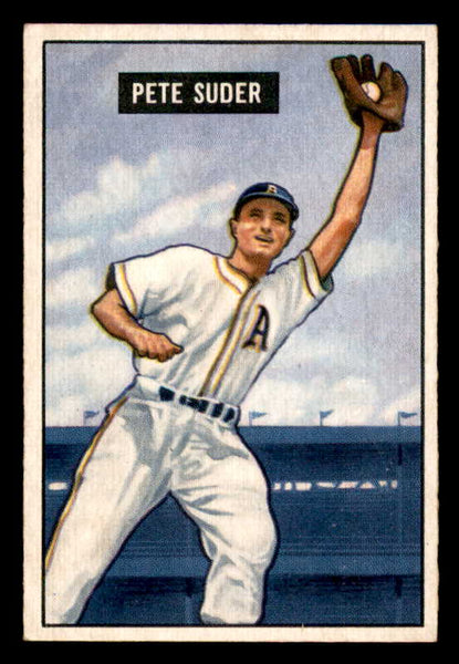 1951 Bowman Baseball #154 Pete Suder A's EX-MT 557060