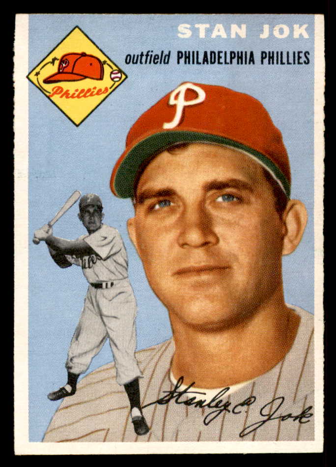 1954 Topps Baseball #196 Stan Jok Phillies EX-MT 557076