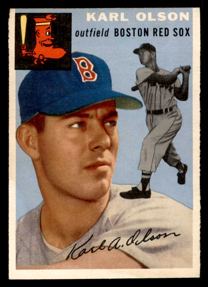 1954 Topps Baseball #186 Karl Olson Red Sox EX-MT 557084