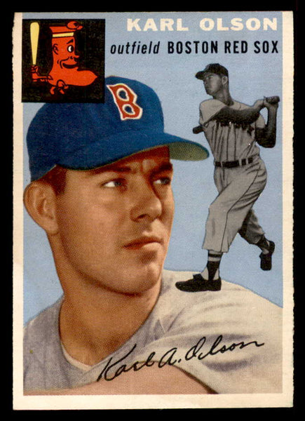 1954 Topps Baseball #186 Karl Olson Red Sox EX-MT 557084