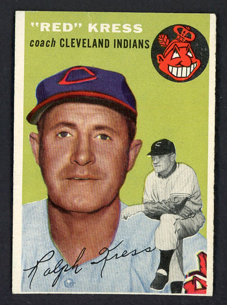 1954 Topps Baseball #160 Ralph Kress Indians EX-MT 557097