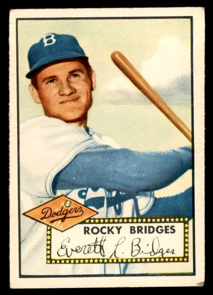 1952 Topps Baseball #239 Rocky Bridges Dodgers VG-EX 557106