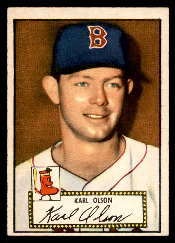 1952 Topps Baseball #072 Karl Olson Red Sox Good Red 557109