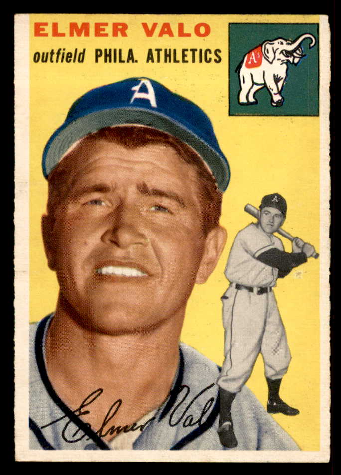 1954 Topps Baseball #145 Elmer Valo A's EX-MT 557114