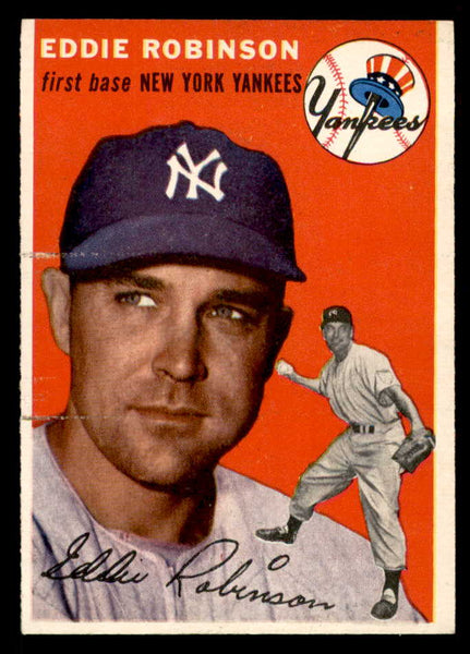 1954 Topps Baseball #062 Eddie Robinson Yankees EX-MT 557135