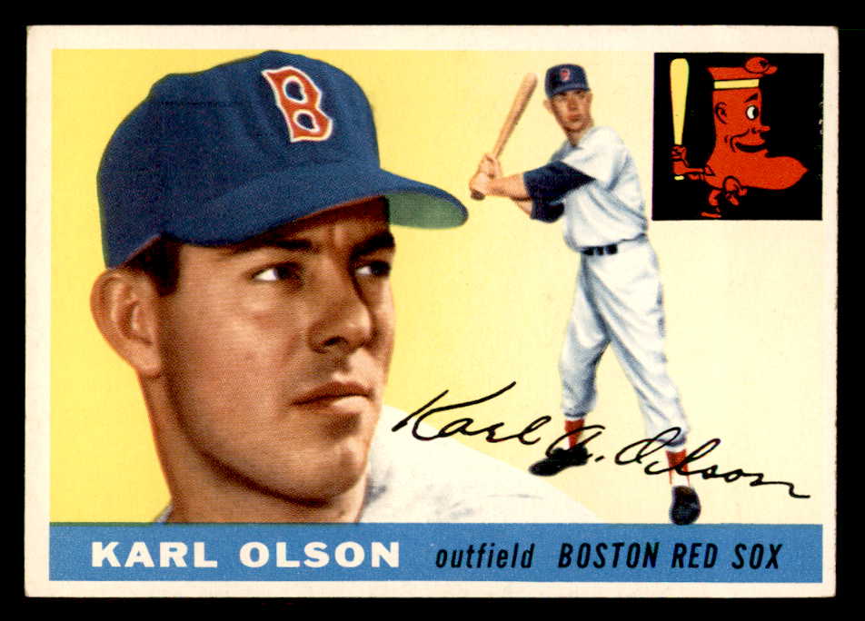 1955 Topps Baseball #072 Karl Olson Red Sox EX-MT 557146