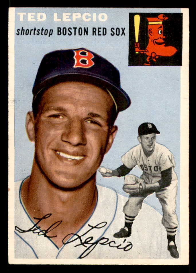 1954 Topps Baseball #066 Ted Lepcio Red Sox EX-MT 557164