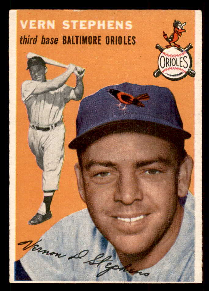 1954 Topps Baseball #054 Vern Stephens Orioles EX-MT 557168