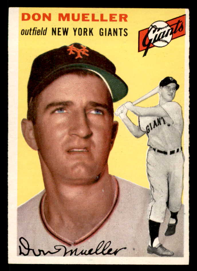 1954 Topps Baseball #042 Don Mueller Giants EX-MT 557174