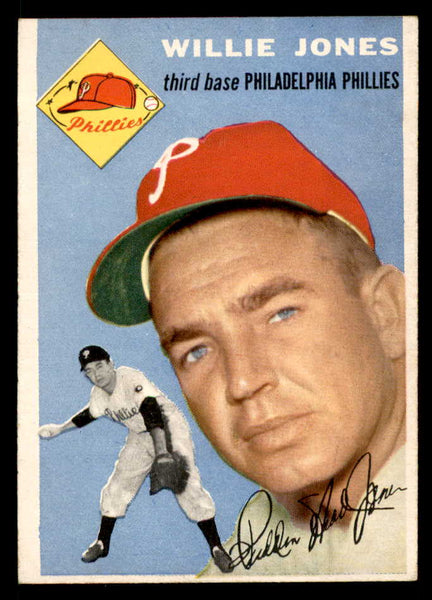 1954 Topps Baseball #041 Willie Jones Phillies EX-MT 557175