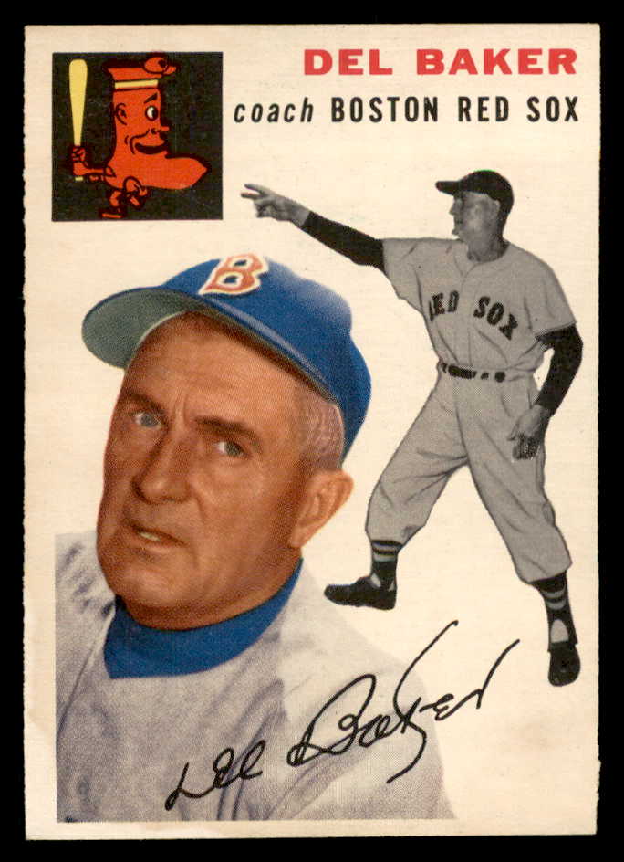 1954 Topps Baseball #133 Del Baker Red Sox EX-MT 557194