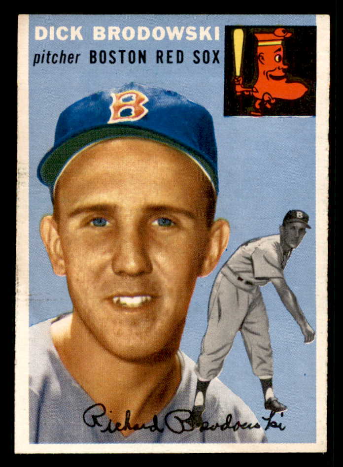 1954 Topps Baseball #221 Dick Brodowski Red Sox EX-MT 557217
