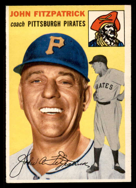 1954 Topps Baseball #213 John Fitzpatrick Pirates EX-MT 557223