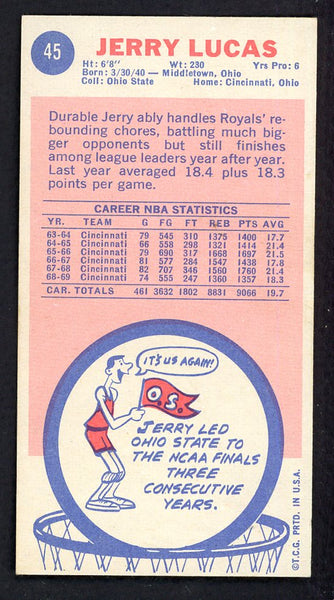 1969 Topps Basketball #045 Jerry Lucas Royals EX-MT 557226