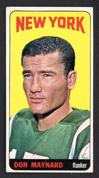 1965 Topps Football #121 Don Maynard Jets Nice pencil mark 557228