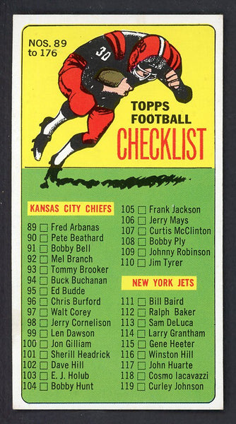 1965 Topps Football #176 Checklist 2 EX-MT Unmarked 557232