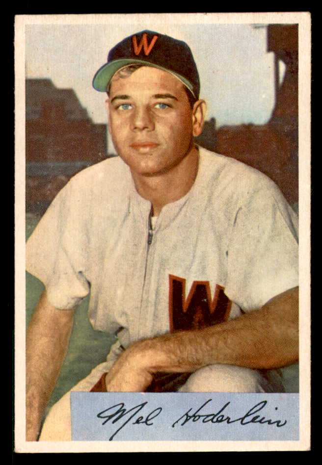 1954 Bowman Baseball #120 Mel Hoderlein Senators EX-MT 557461