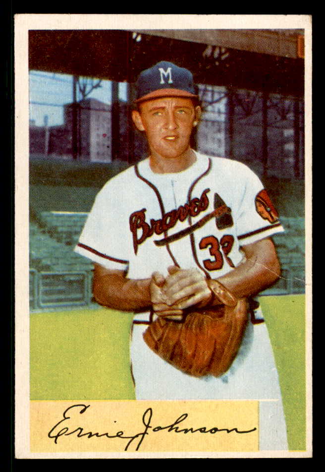 1954 Bowman Baseball #144 Ernie Johnson Braves EX-MT 557476