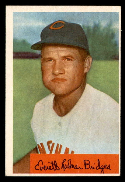 1954 Bowman Baseball #156 Rocky Bridges Reds EX-MT 557485