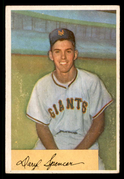 1954 Bowman Baseball #185 Daryl Spencer Giants EX-MT 557507
