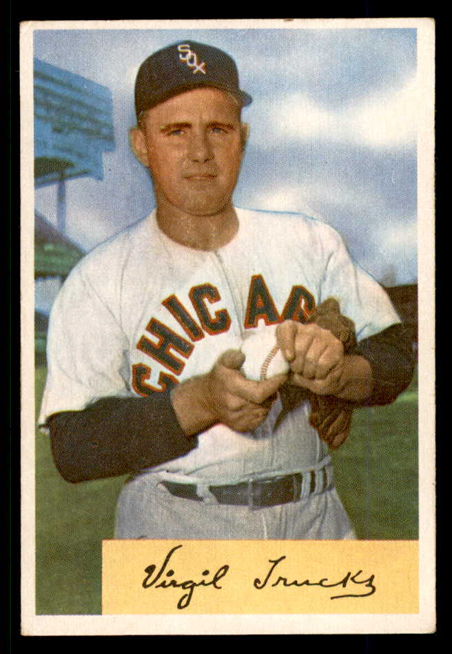 1954 Bowman Baseball #198 Virgil Trucks White Sox EX-MT 557517