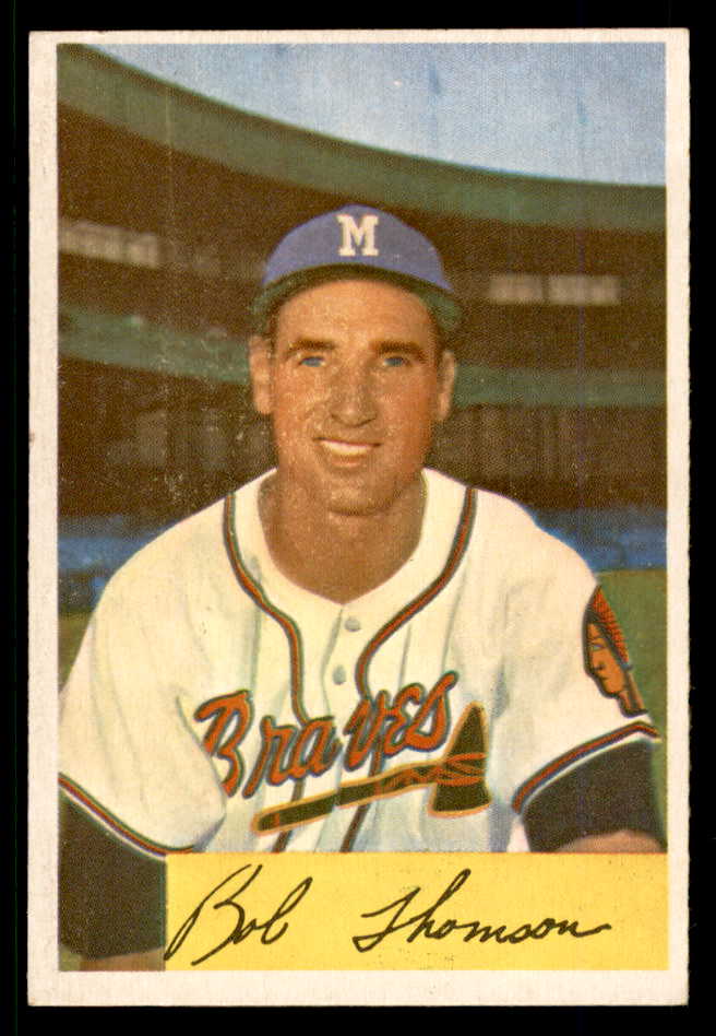 1954 Bowman Baseball #201 Bobby Thomson Braves EX-MT 557519