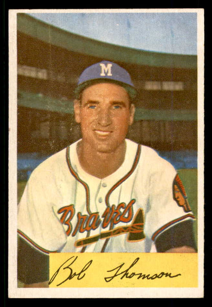 1954 Bowman Baseball #201 Bobby Thomson Braves EX-MT 557519