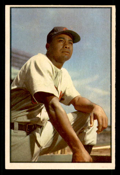 1953 Bowman Color Baseball #040 Larry Doby Indians EX 557550