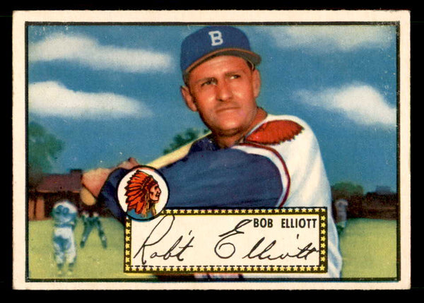1952 Topps Baseball #014 Bob Elliott Braves EX Red 557568