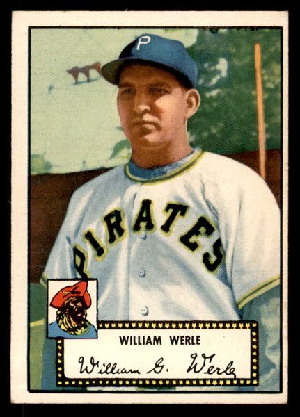 1952 Topps Baseball #073 Bill Werle Pirates EX Black 557572